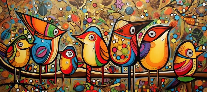 Fladder Coloured by ARTEO Paintings
