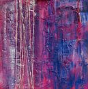 Abstrakte Malerei, Lila, Rosa, Blau, Weiß, Silber von Joriali Abstrakte Kunst Miniaturansicht