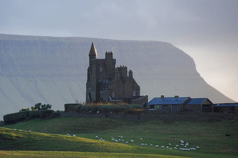 Castle in valley by Hannon Queiroz