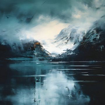 Mirror of the Mountains - A Landscape of Silent Waters – Wall Art by Murti Jung