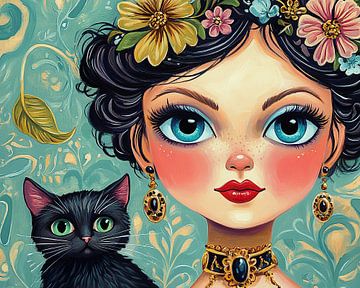 Femme aux yeux colorés | Femme aux yeux colorés