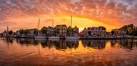 Panoramic sunset in Alkmaar