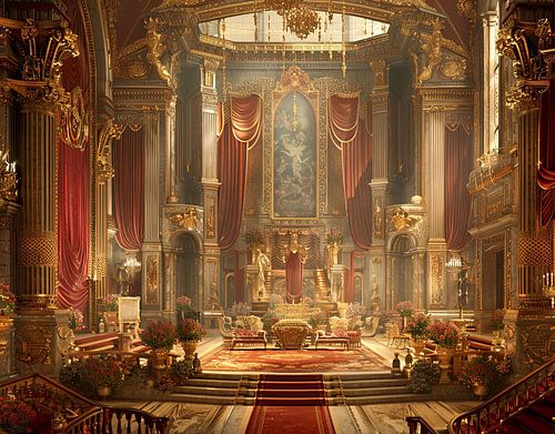 large room in warm tones for entertainment such as cabaret