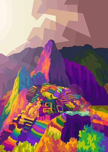 Machu Picchu - Abstract perspectief