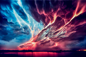 Feuer in den Wolken, Illustration