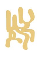 Minimalistische en abstracte kunst poster - Frenzy