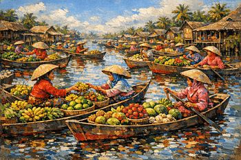 Morning Trade on the River