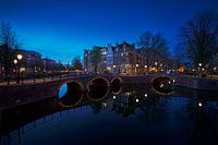 View of the Quellijnbrug, Keizersgracht in Amsterdam, 2020 -