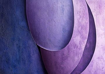 Circle Harmony | Purple Circles by Modern Collection