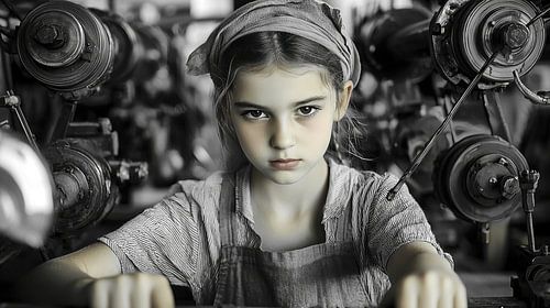 Jonge fabrieksarbeider