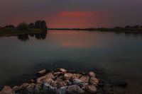 Zonsondergang IJssel bij Zwolle