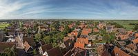 panorama foto van De Rijp uit de lucht