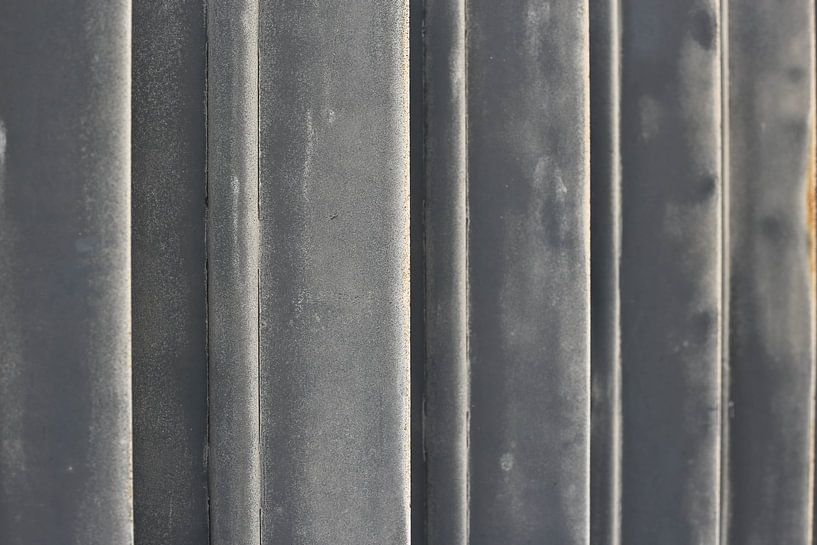 Vertical lines of steel in Praia da Luz. by Marieke van der Hoek-Vijfvinkel