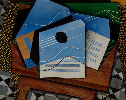 Juan Gris, guitare sur une table - 1915
