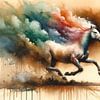 Galloping Horse Color Burst von Chromatic Fusion Studio