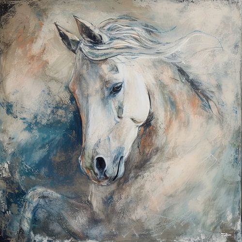 abstract boerderij paard