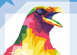 Superbe oiseau corbeau