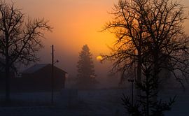 Sunrise in northern Sweden