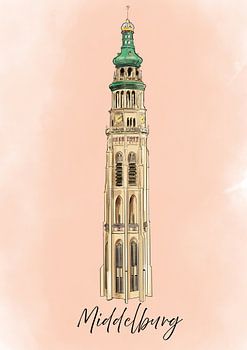 Illustration of Lange Jan Middelburg
