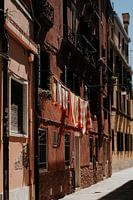 Drying laundry in the streets of Venice, Italy