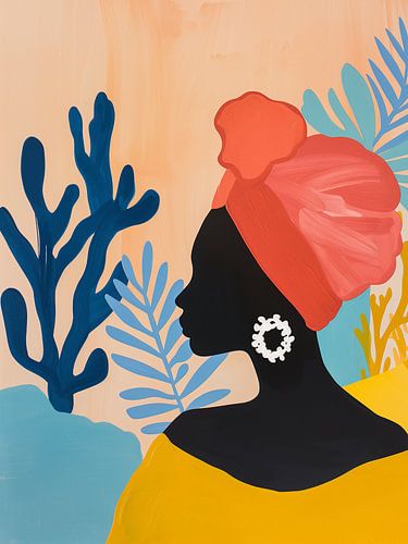 Modern Kleurrijk Portret