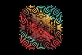 Fusion entre géométrie sacrée et mandala sur mei suseno