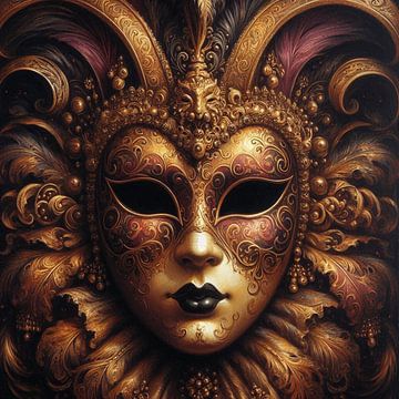 Venetian mask by Nicolette Vermeulen