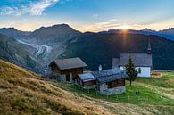 Sonnenaufgang über dem Aletschgletscher von Martijn Joosse Miniaturansicht