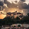 Burghausen oude stad met kasteel van Tobias Wartenberg