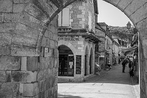 Poort in het dorp Rocamadour in Frankrijk