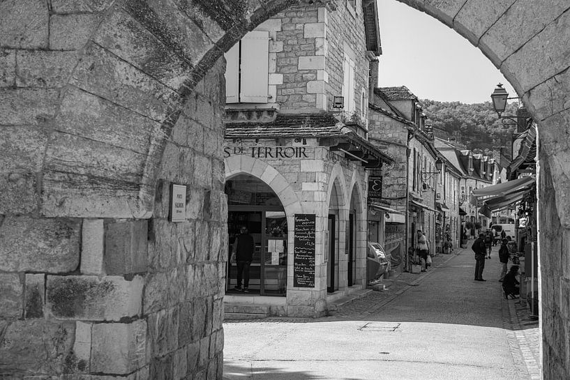 Poort in het dorp Rocamadour in Frankrijk van Martijn Joosse
