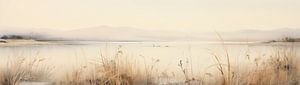 Wasserlandschaft | Ruhige Landschaft mit Gras
