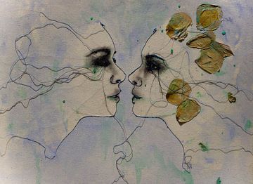 'A Kiss of Springtime' van Kim Rijntjes