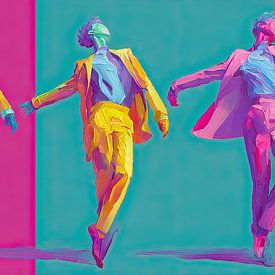 Energetischer Tanzausdruck von Wunderbare Kunst