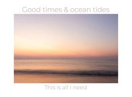 Good times & ocean tides - pastel kleuren zonsondergang van Karijn | Fine art Natuur en Reis Fotografie