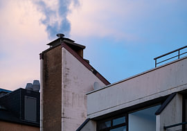 Rook in het avondlicht van Werner Lerooy