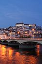 Altstadt,  Fluss, Mondego, Coimbra, Portugal, Stadt, Abend, Dämmerung von Torsten Krüger Miniaturansicht