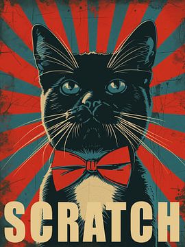 Scratch - Politische Katzenkunst Nr.3 von Vincent the Cat