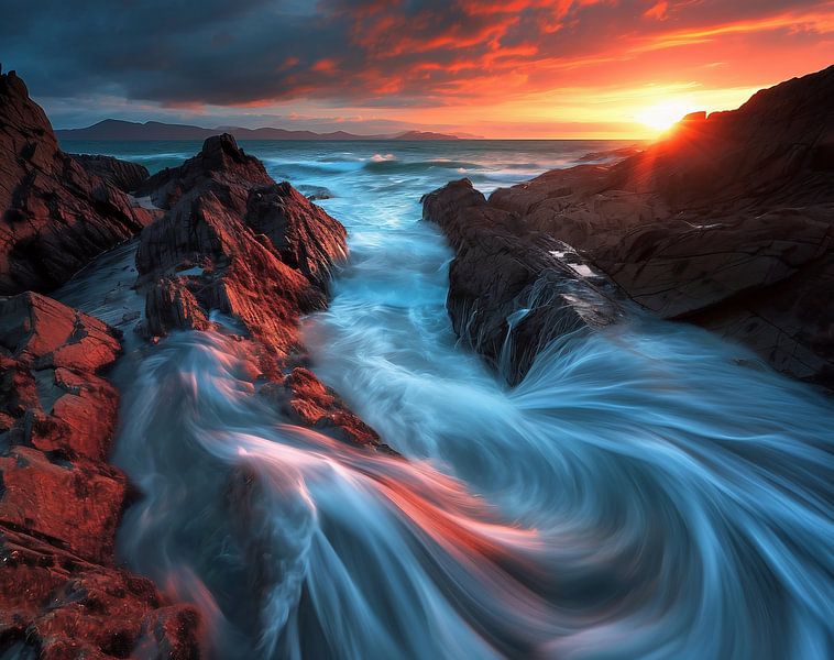 An der Küste von fernlichtsicht