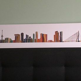 Klantfoto: Rotterdam in a nutshell van Harry Hadders, op canvas