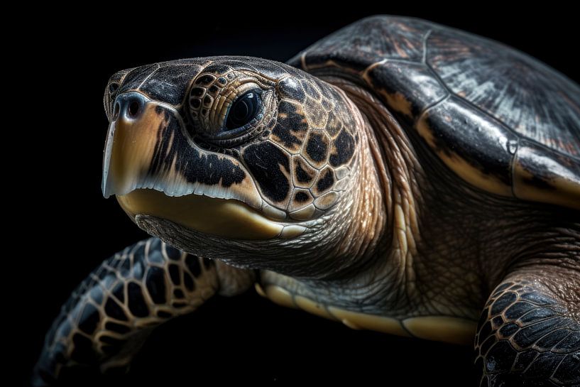 Sea turtle by Digitale Schilderijen