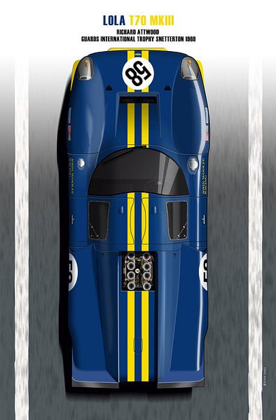 Lola T70 John Woolfe Snetterton 1969 par Theodor Decker