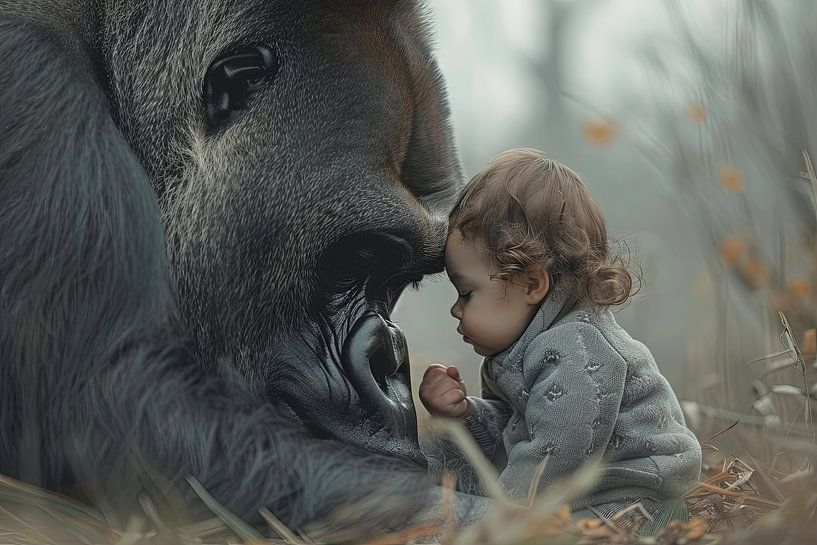 friendship between humans and animals by Egon Zitter
