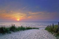 Beach at sunset