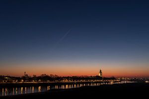 Deventer in het blauwe uurtje van Erik Veldkamp