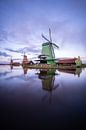 Zaanse Schans zonsondergang van Michiel Dros thumbnail