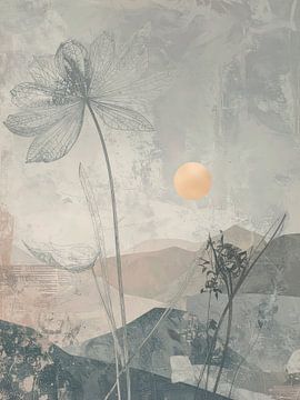 Paysage minimaliste et serein du Japandi