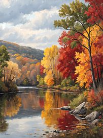 Autumn's Reflection by Artistic