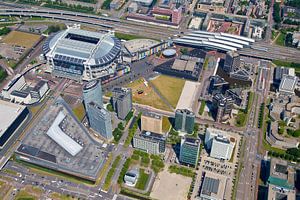 Aerial aerial Arena area including the Amsterdam Arena