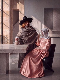 The glass of wine